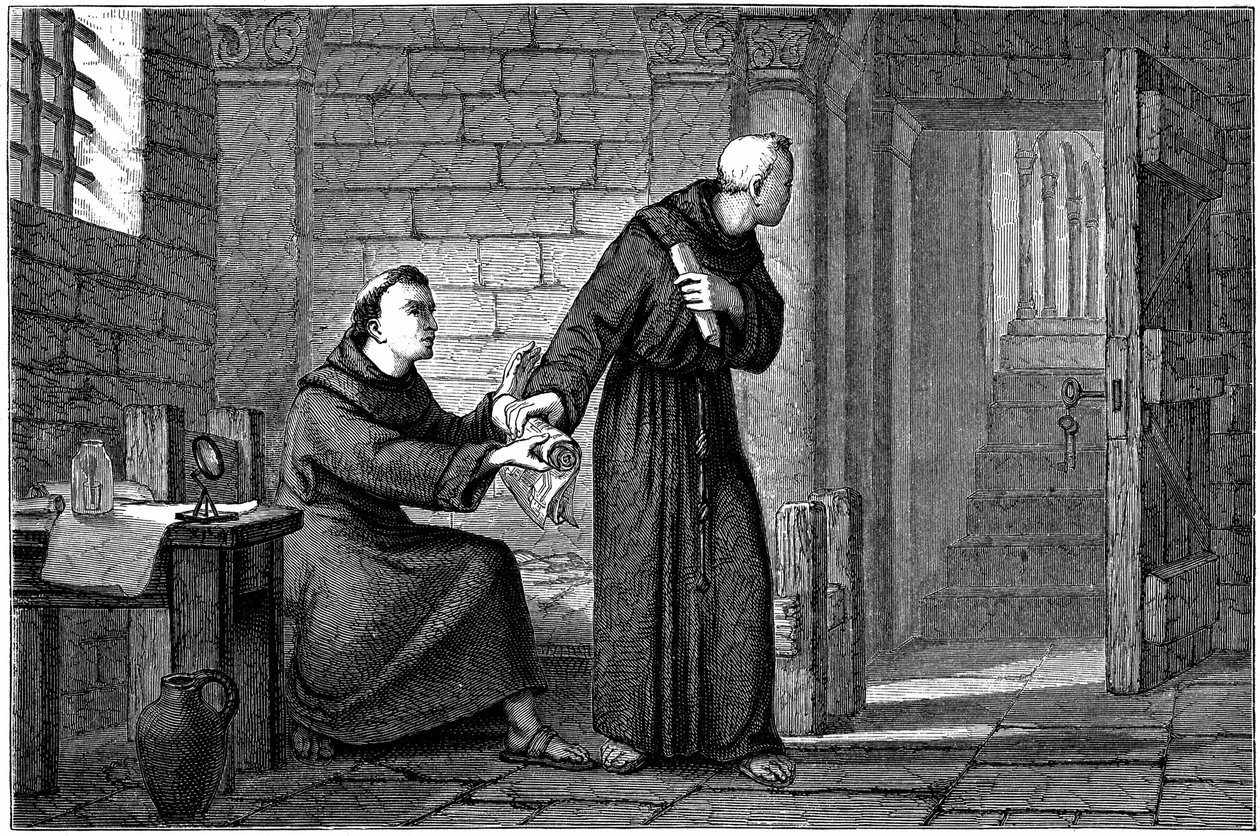 Roger Bacon in His Cell in Paris by Unknown artist