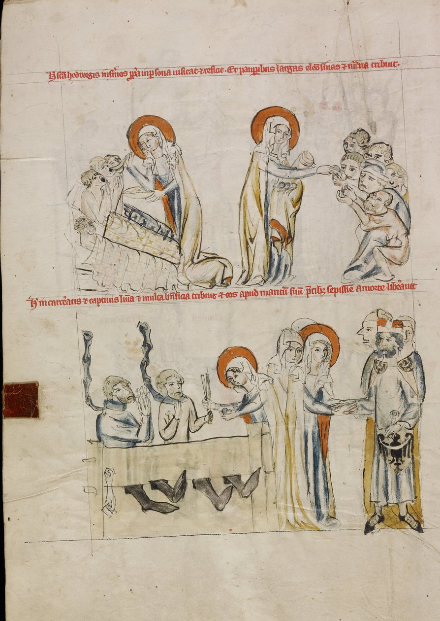 Saint Hedwig Caring for the Sick; Saint Hedwig Caring for Prisoners by Unknown artist