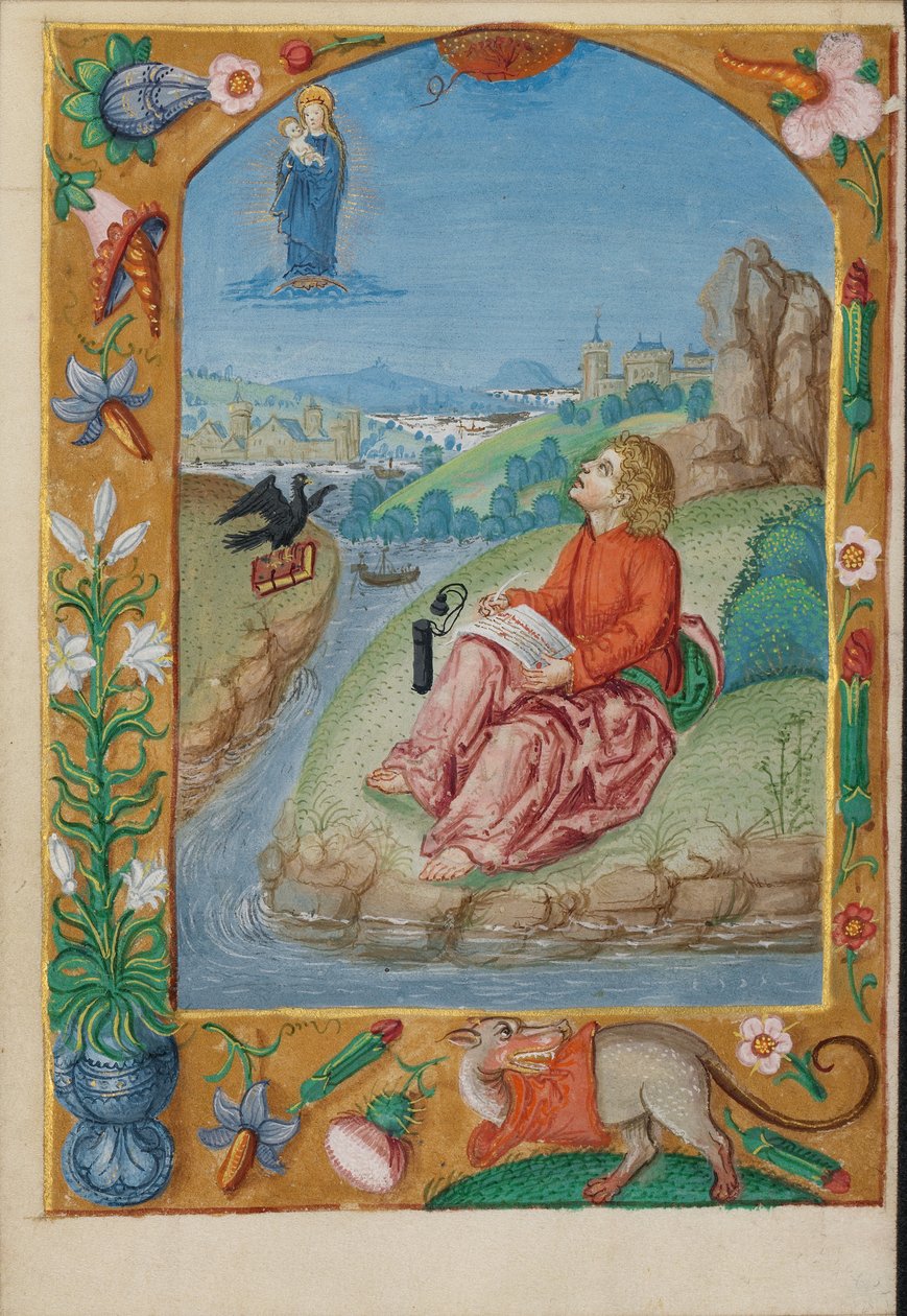 Saint John on Patmos by Unknown artist