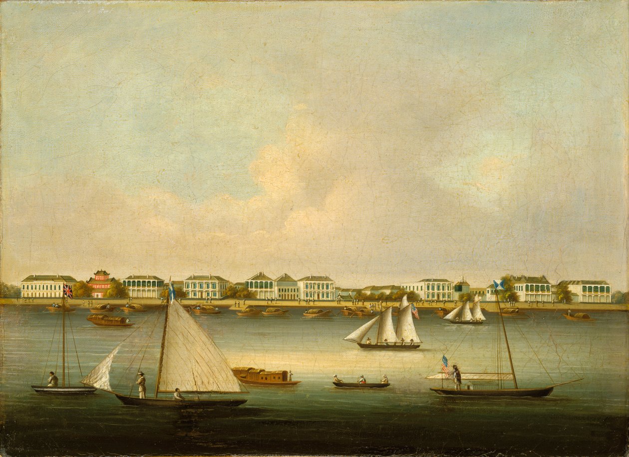 Scene at the Entrance to the Yang Tse Kiang River at Woosung by Unknown artist