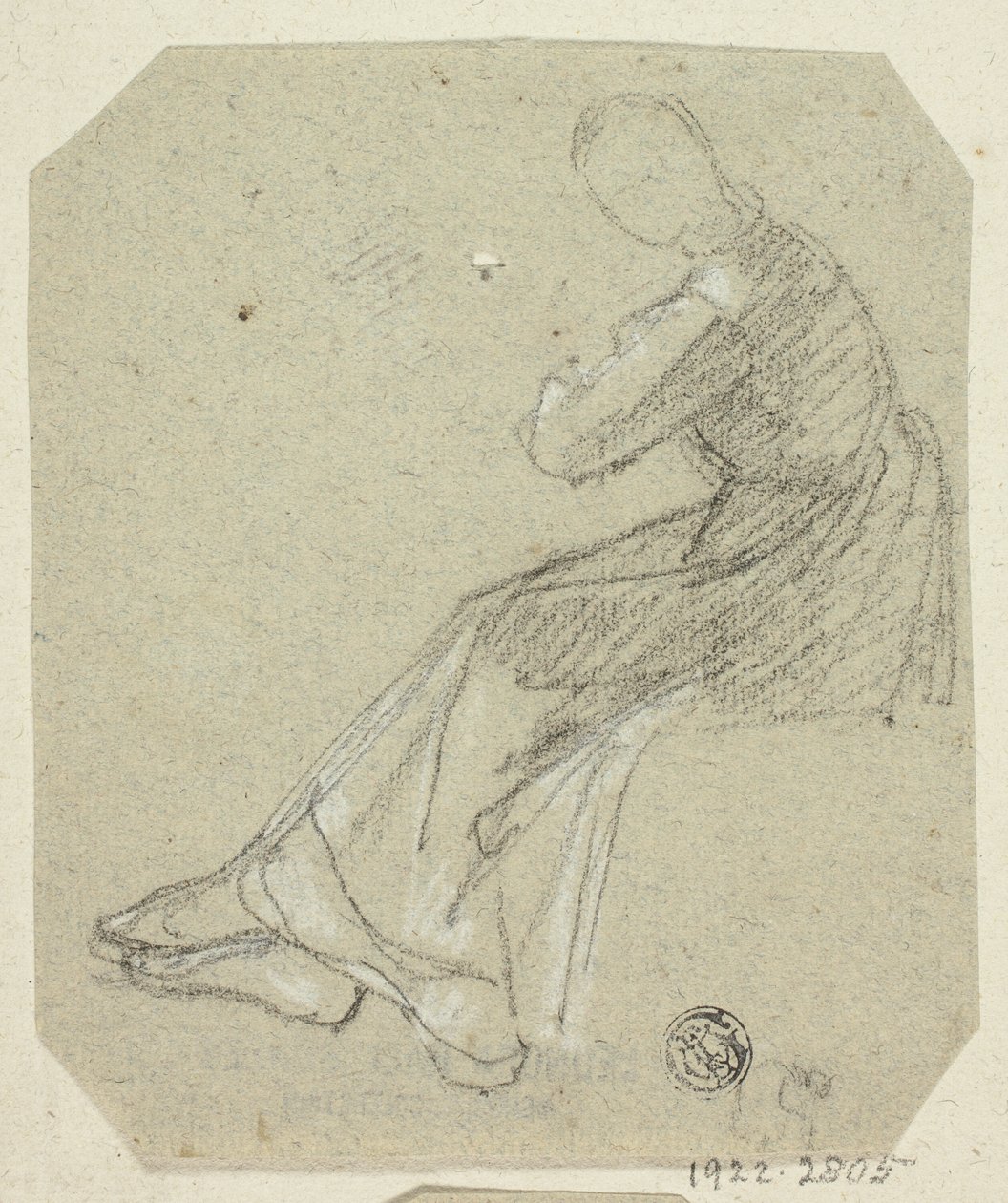 Seated Woman in Profile by Unknown artist