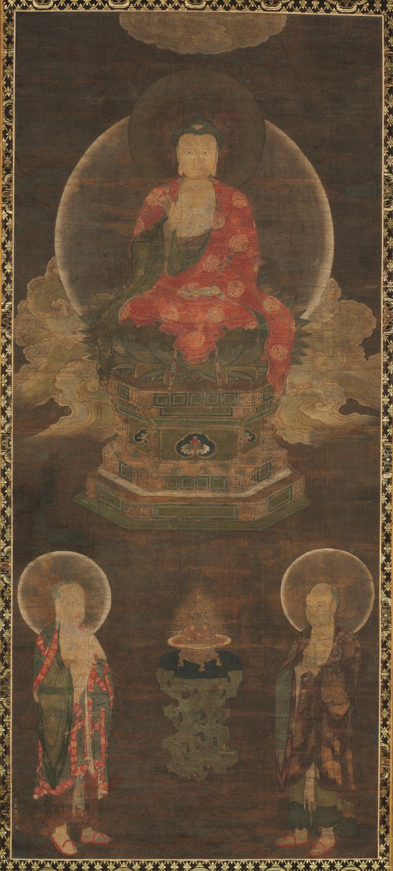 Shakyamuni Triad: Buddha Attended by Manjushri and Samantabhadra (Buddha) by Unknown artist