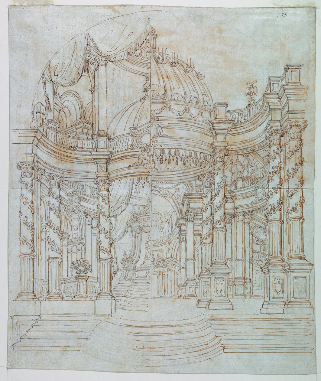Stage Design: Palace Architecture by Unknown artist