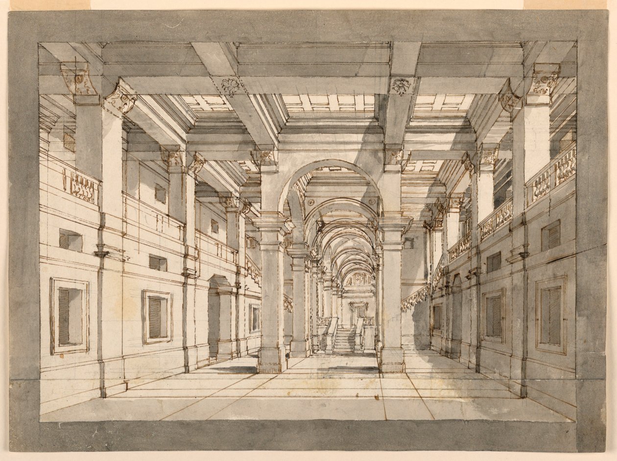 Stage Design, Palace Interior by Unknown artist