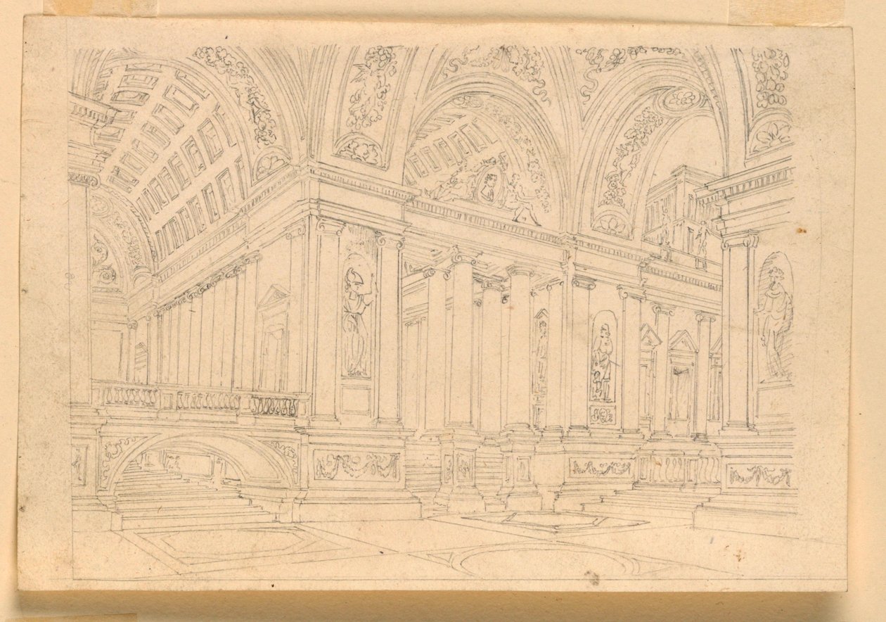 Stage Design, Palace Interior by Unknown artist