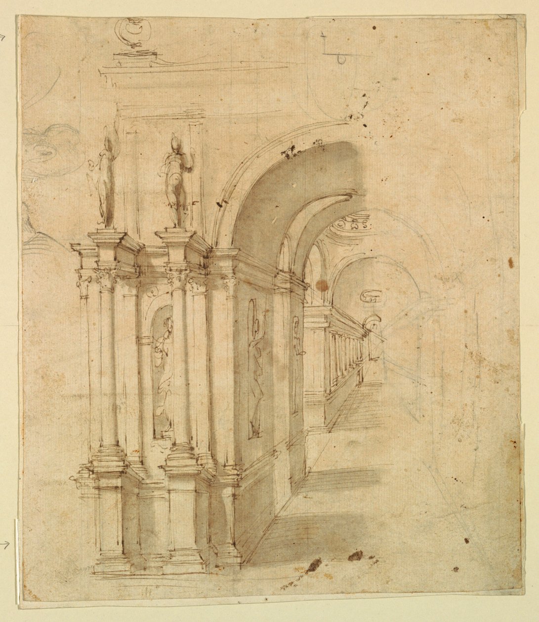 Stage Design: View Through Archway by Unknown artist