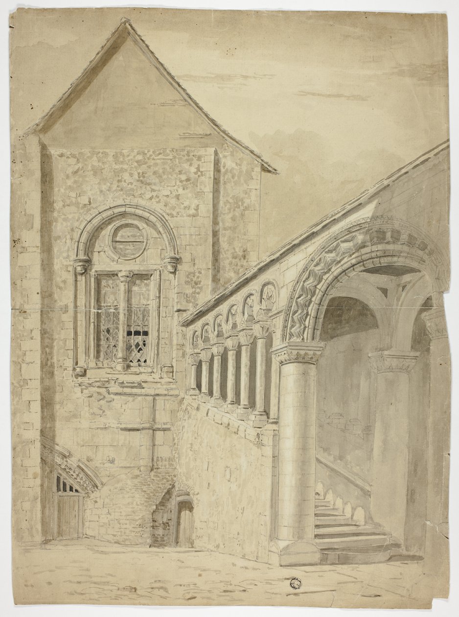 Staircase, Green Court, Canterbury by Unknown artist