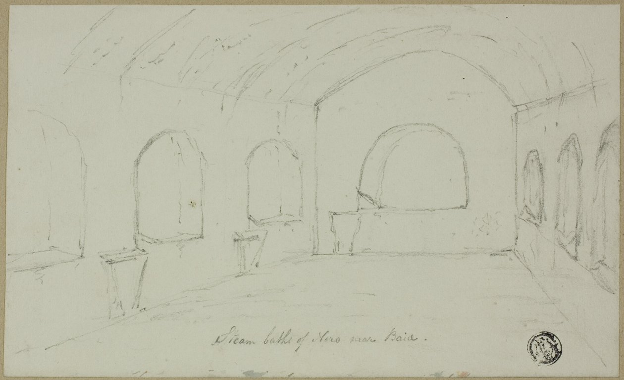 Steam Baths of Nero Near Baiae by Unknown artist