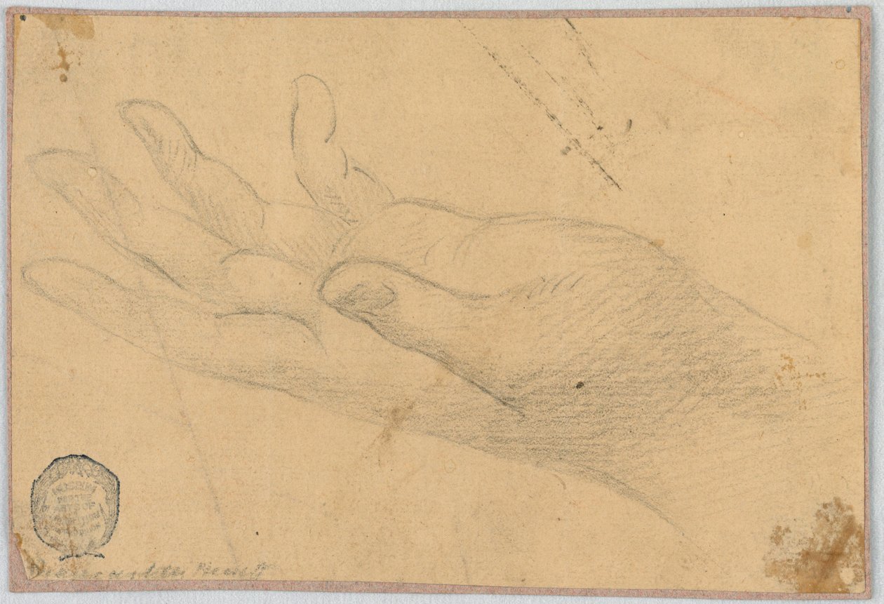 Study: A Left Hand by Unknown artist