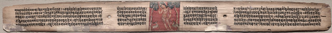 Sudhana and a Pair of Antelopes: Folio 37 (recto), from a Gandavyuha-sutra (Scripture of the Supreme Array) by Unknown artist