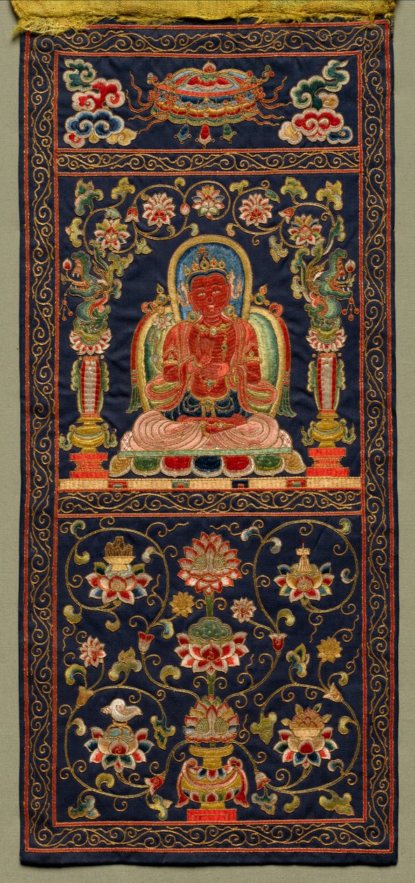 Thangka with the Seventh Bodhisattva by Unknown artist