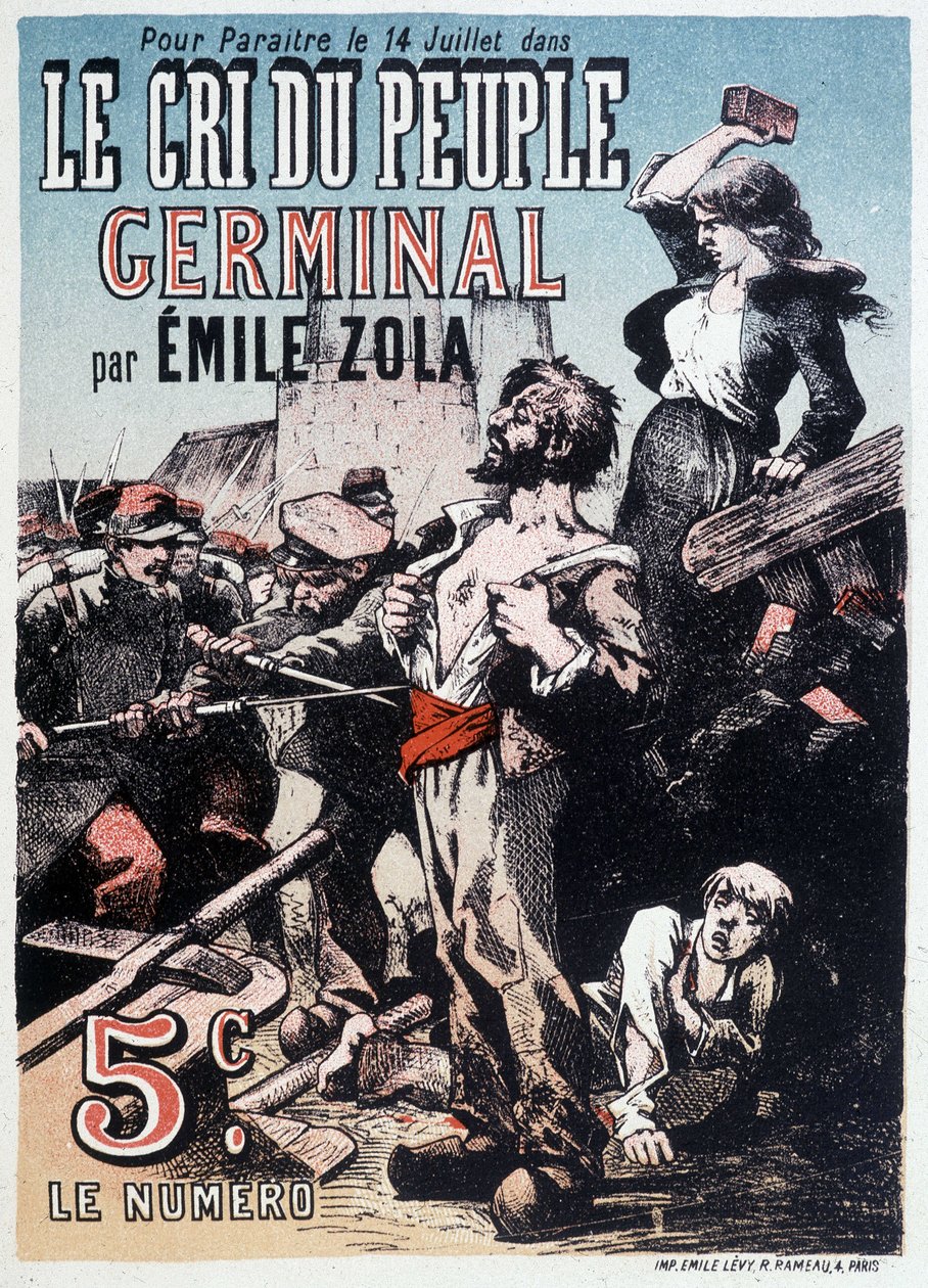 The Cry of the Germinal People by Emile Zola, circa 1890 by Unknown artist