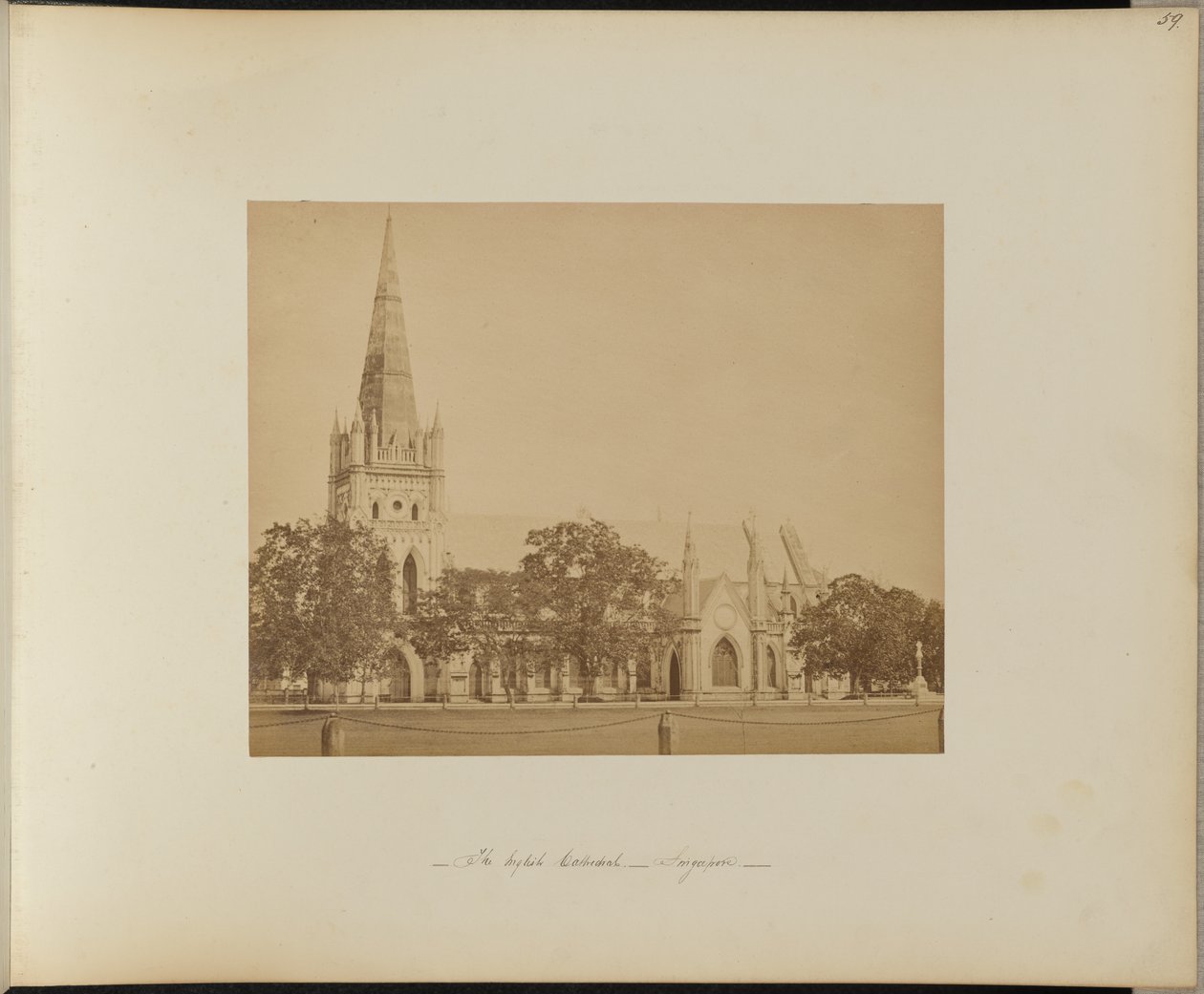 The English Cathedral, Singapore by Unknown artist