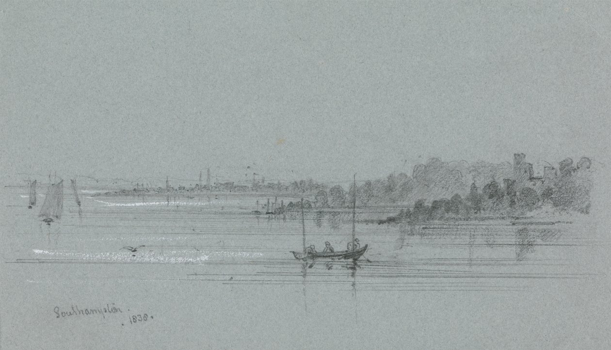 The Harbor at Southampton by Unknown artist