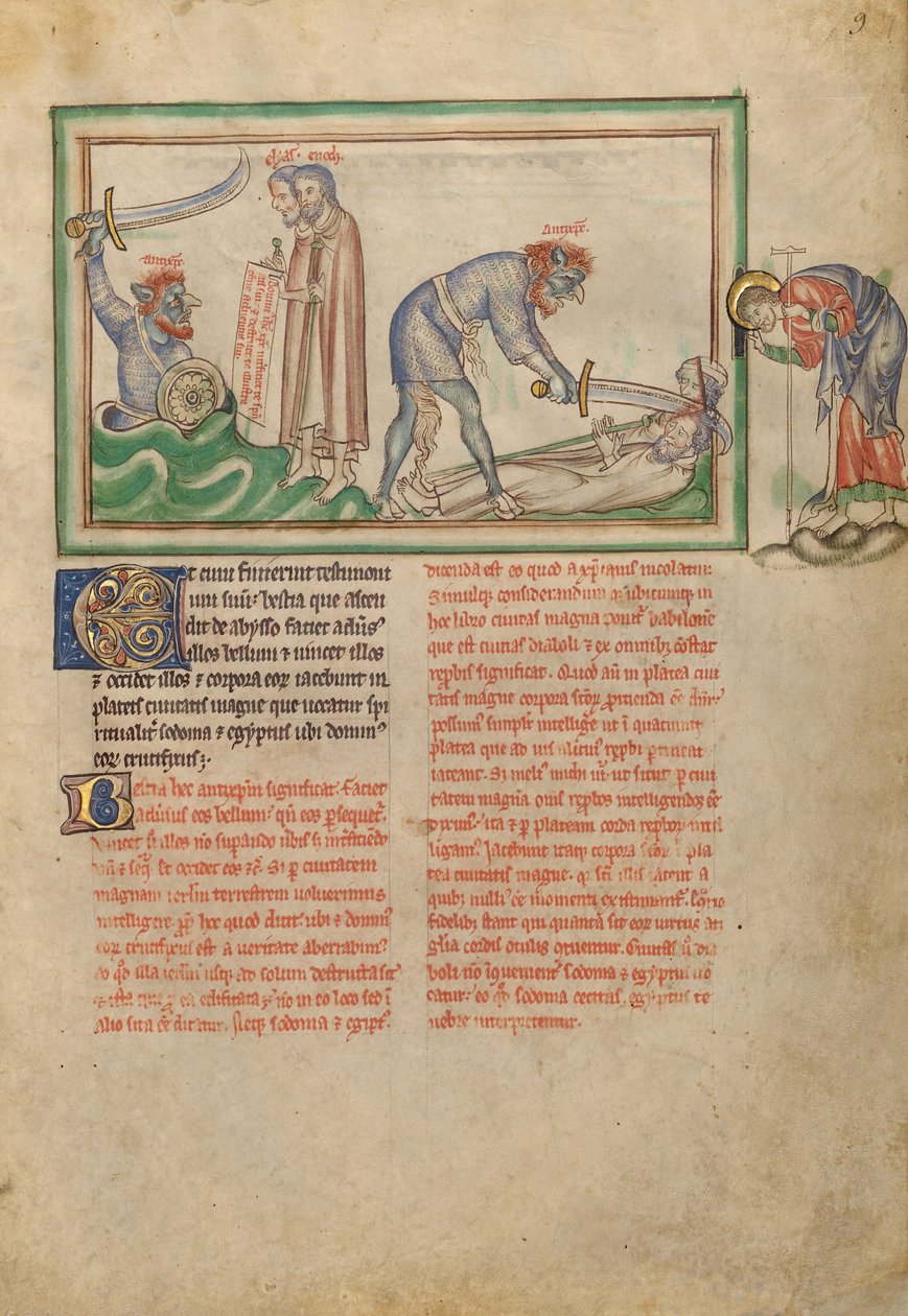 The Massacre of the Two Witnesses by the Beast by Unknown artist
