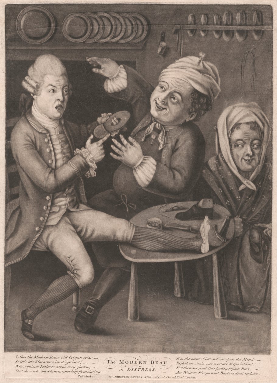 The Modern Beau in Distress by Unknown artist