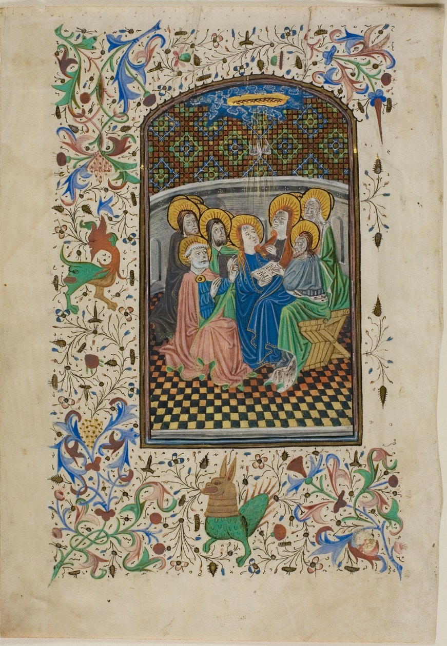 The Pentecost, from a Book of Hours by Unknown artist
