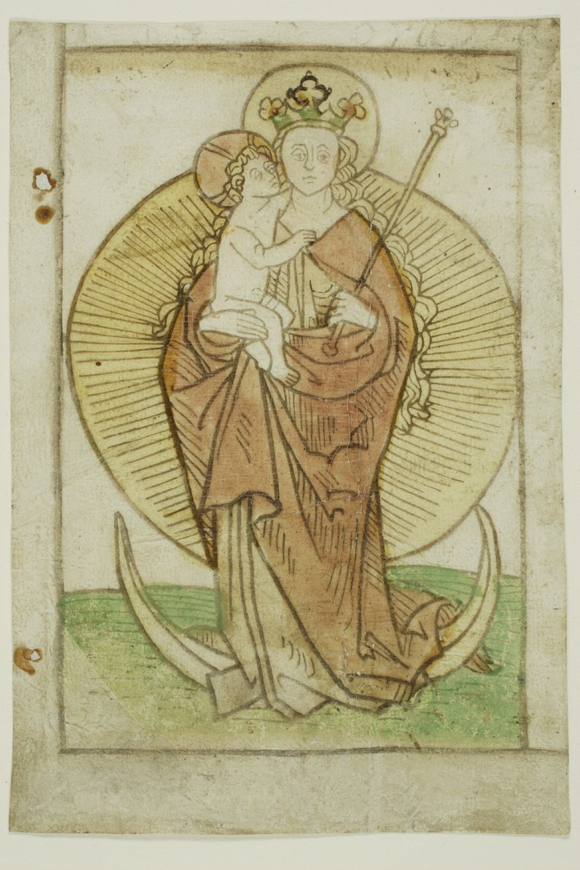 The Virgin and Child with Crown and Sceptre on a Crescent by Unknown artist