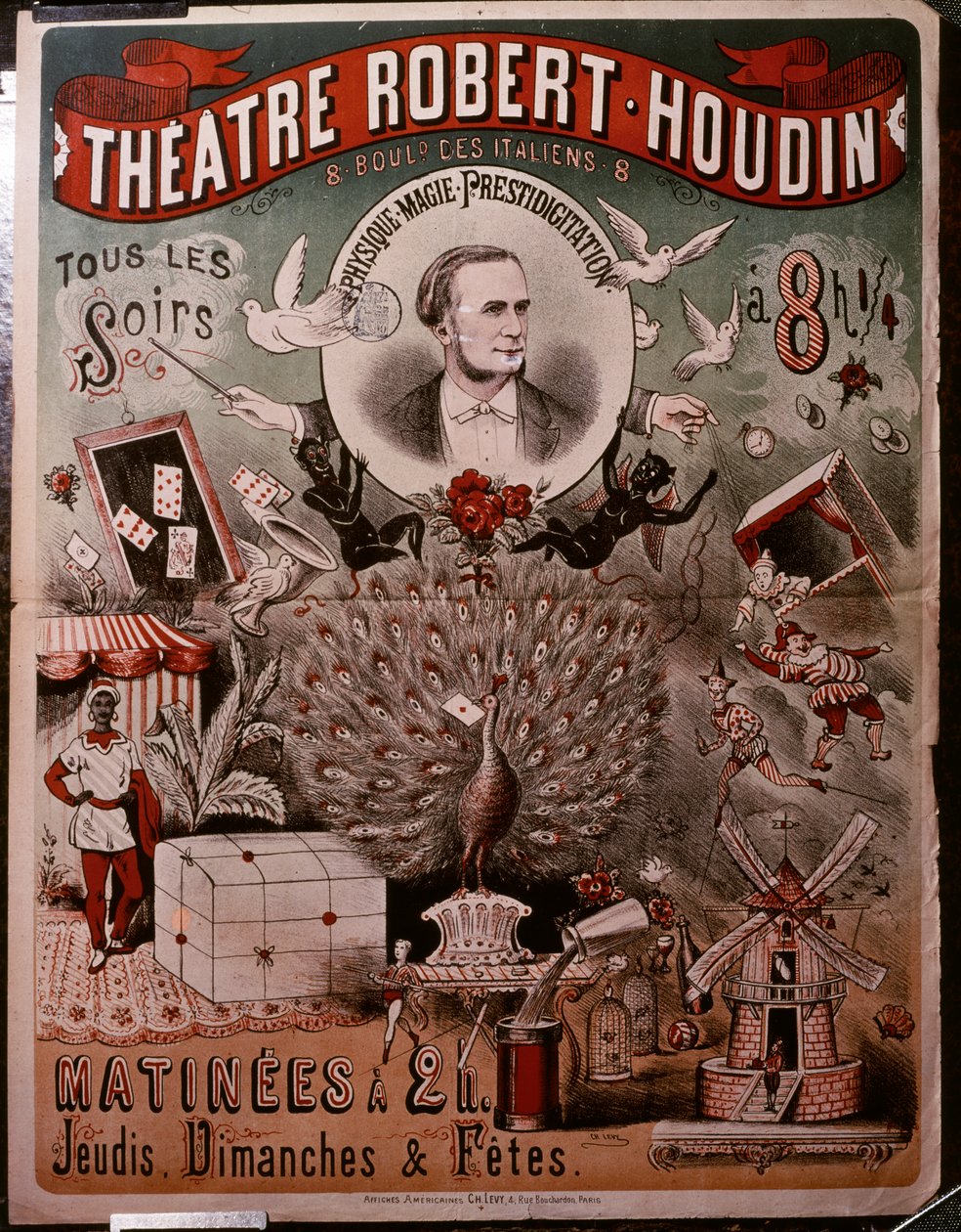 Theatre Robert Houdin poster, c.1860-75 by Unknown artist