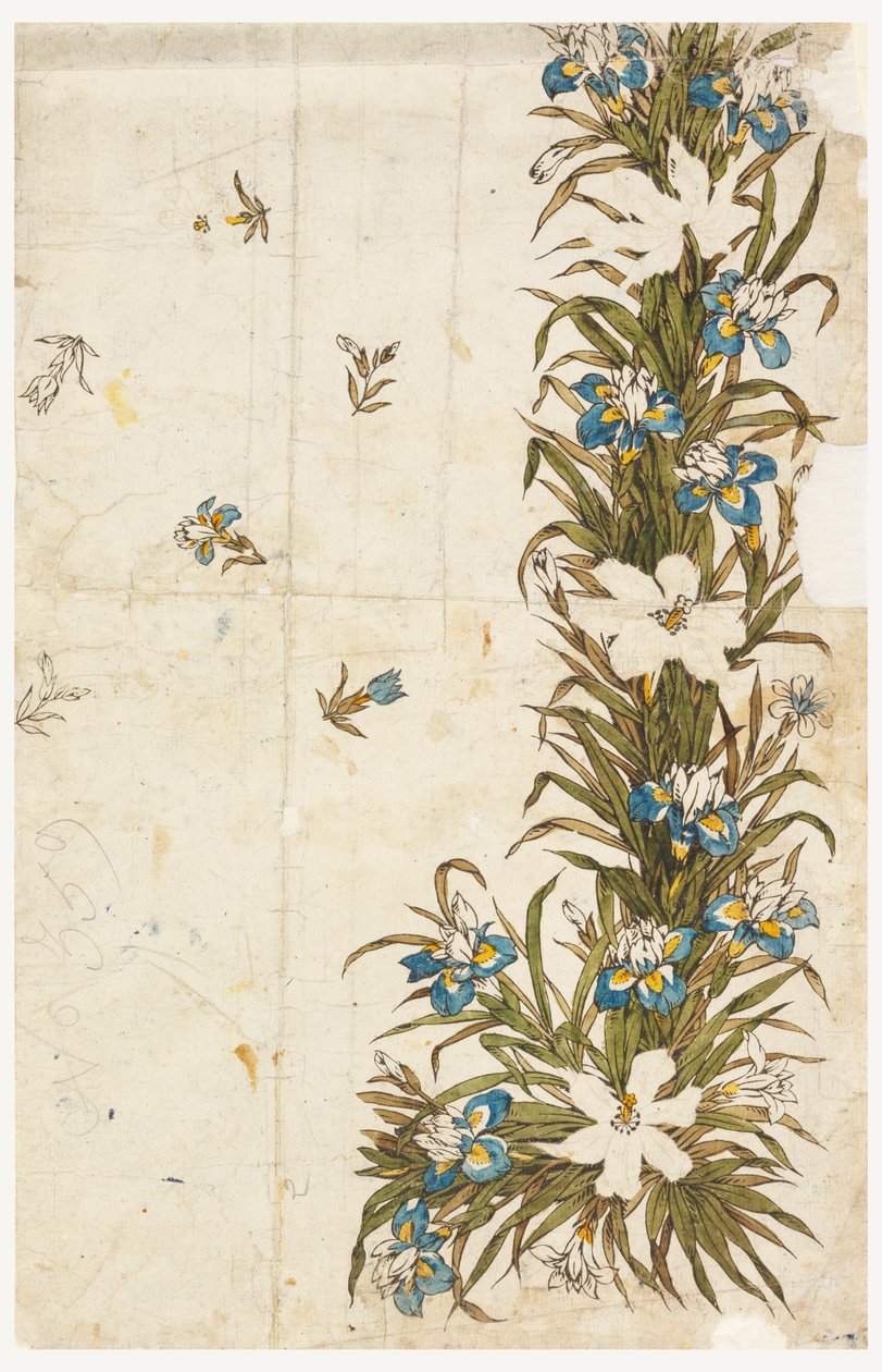 Trial-proof for a Printed Vertical Border by Unknown artist