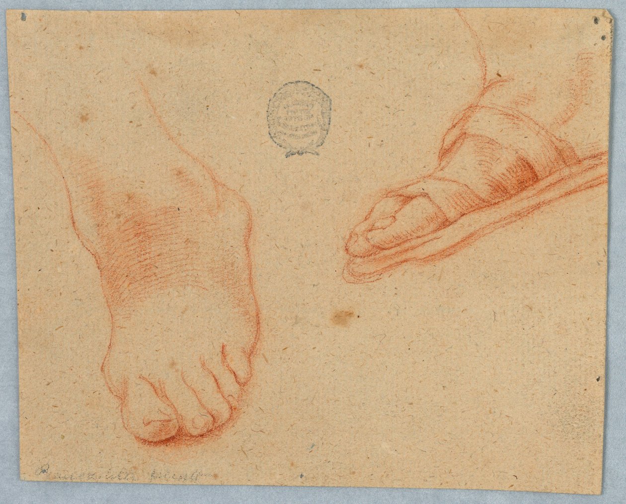 Two Sketches of a Foot by Unknown artist