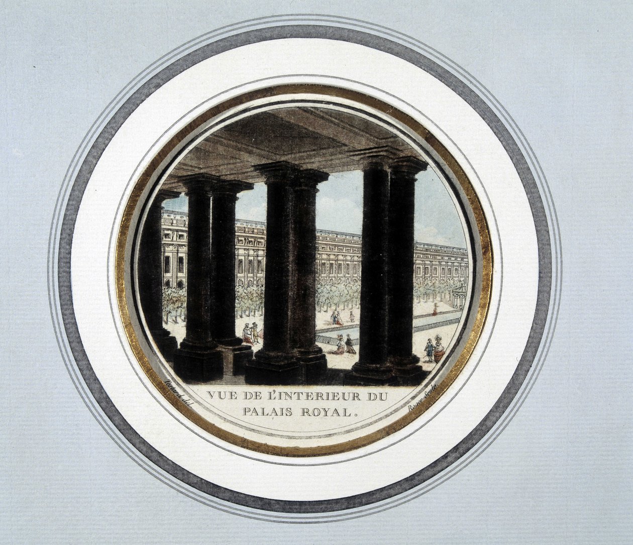 View of the interior of the Royal Palace (engraving) by Unknown artist