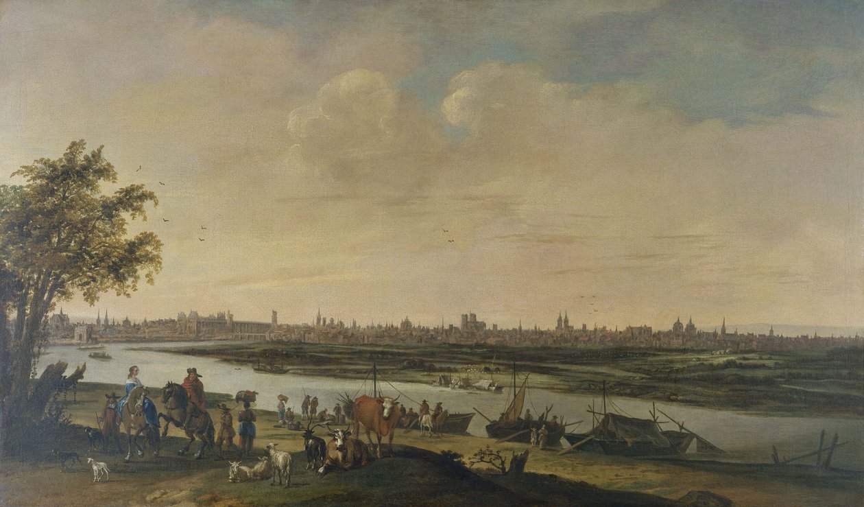 General View of Paris, Taken from the Bottom of the Hill of Chaillot, circa 1650 by Unknown artist