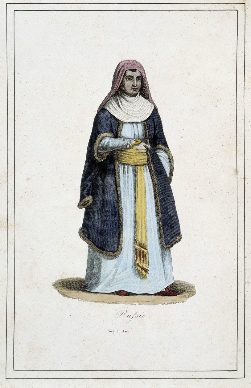 Woman of Russia - in "The Different Peoples of the Earth" by Father Paul Jonhanneaud, Librairie des Bons livres by Unknown artist