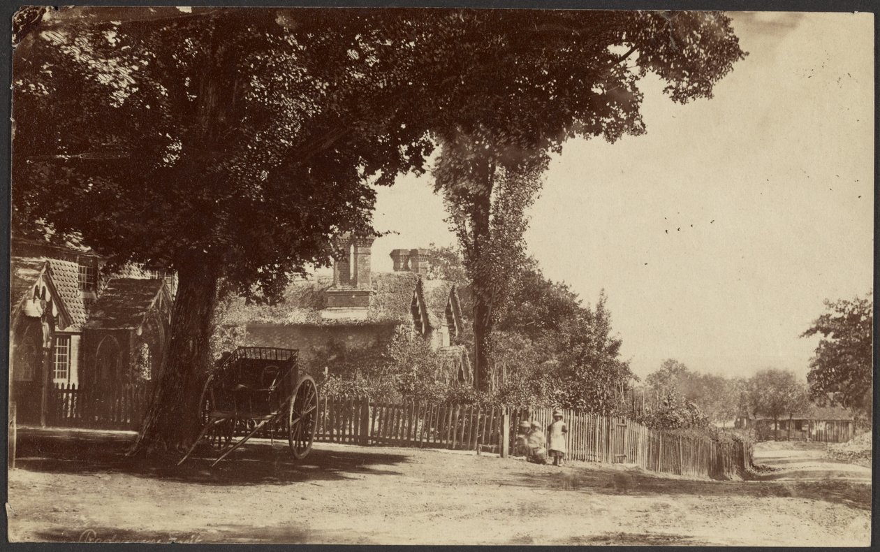 Street Scene with Cart and Children by Unknown artist/maker