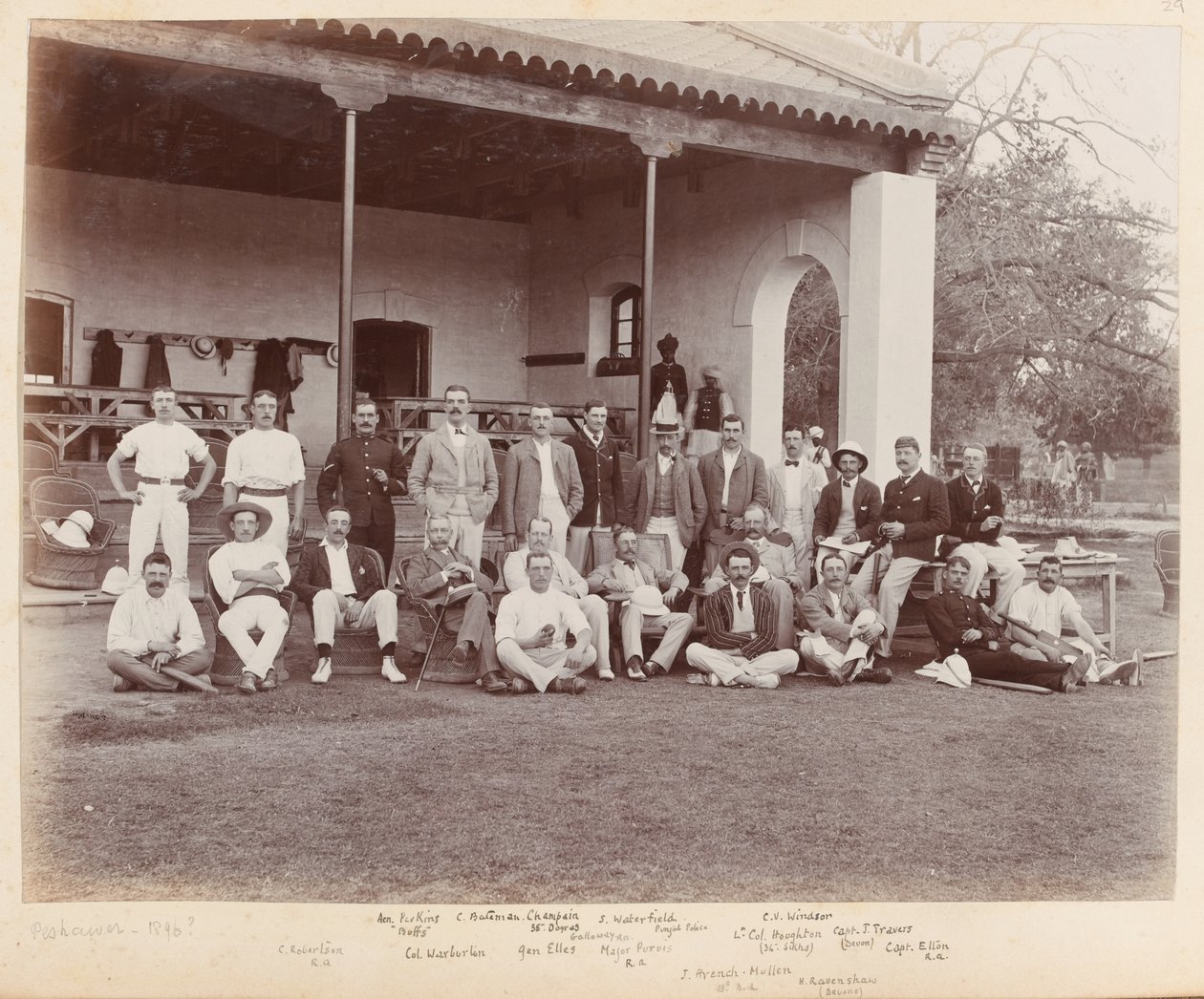 A cricket match, Peshawar by Unknown photographer
