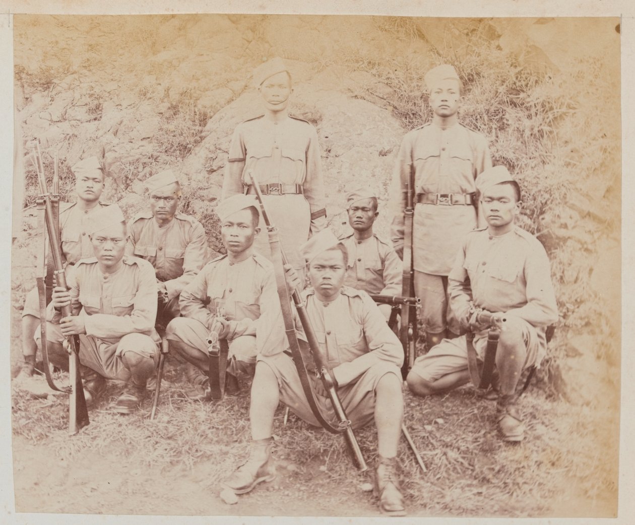 Detachment from the 4th Goorkha Regiment by Unknown photographer