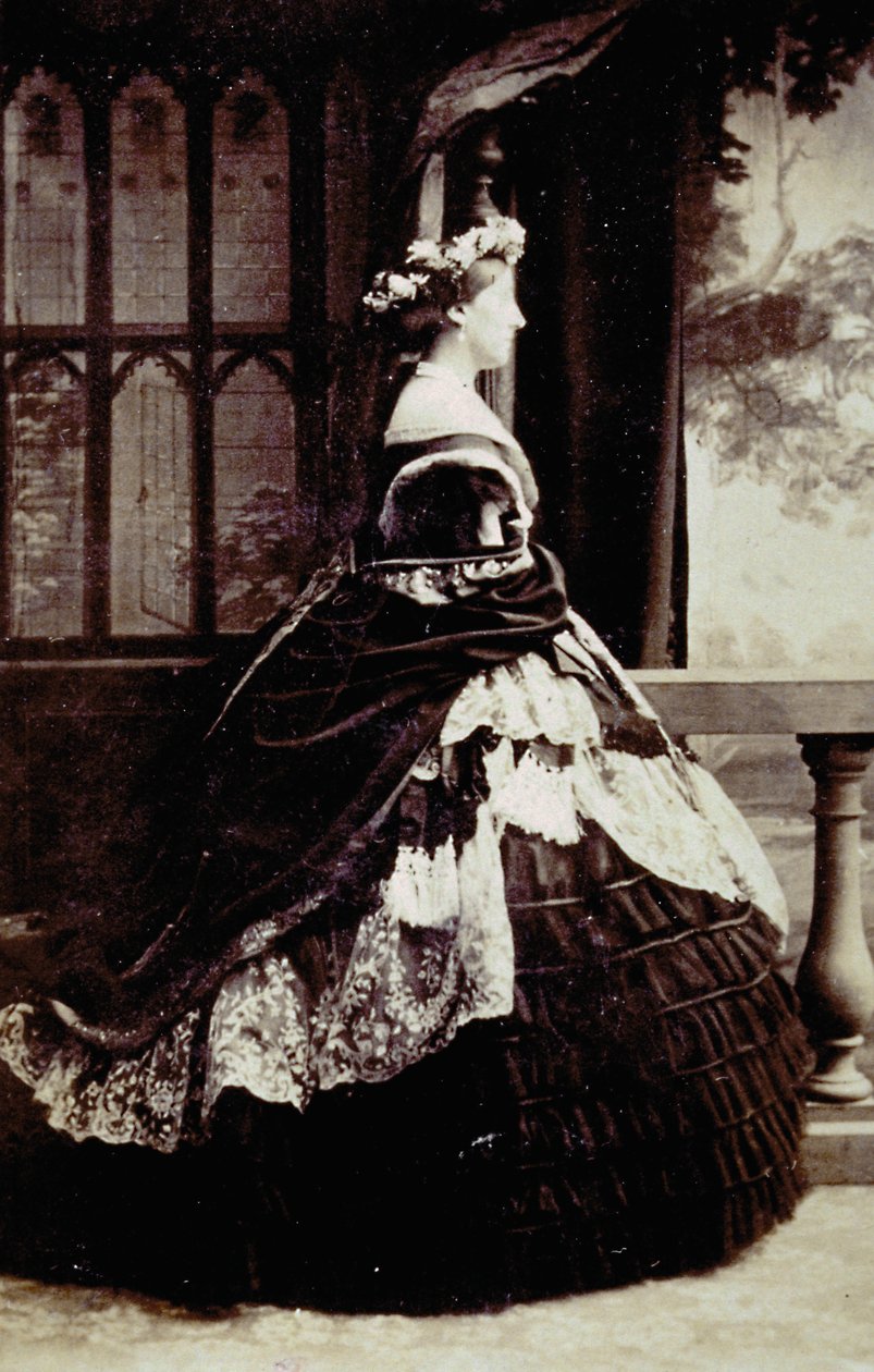 Full-Length Portrait of the Duchess of Manchester in Evening Dress by Unknown photographer