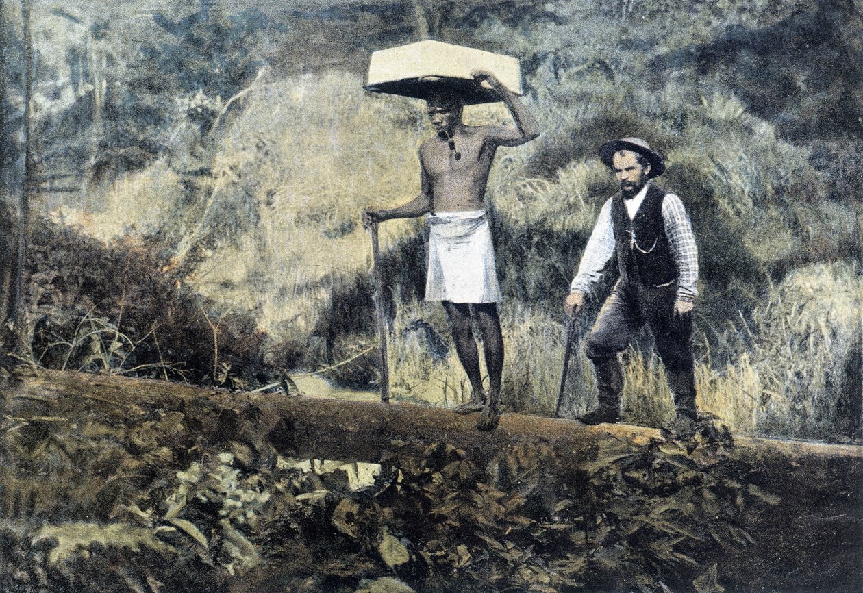 Kentzer: Gold Seeker and Its Bearer - Photography, Late 19th Century by Unknown photographer