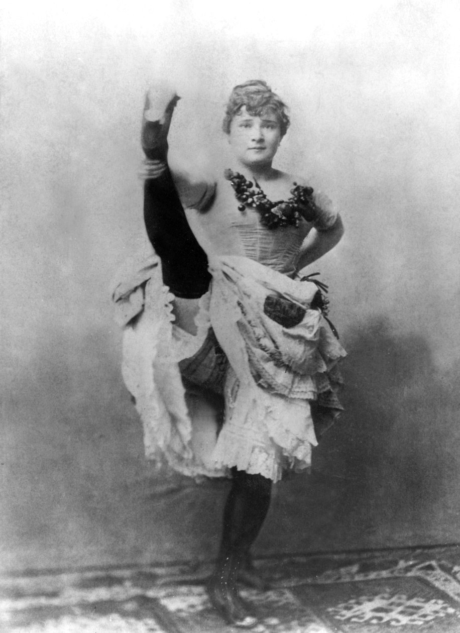 Louise Weber (1870-1929) aka La Goulue, french dancer of French Cancan at Folies Bergeres in Paris and model of ToulouseLautrec by Unknown photographer