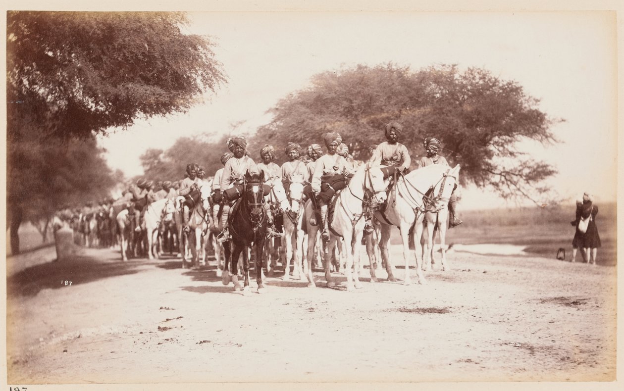 Nabha Native Cavalry Contingent at the Delhi Camp of Exercise by Unknown photographer