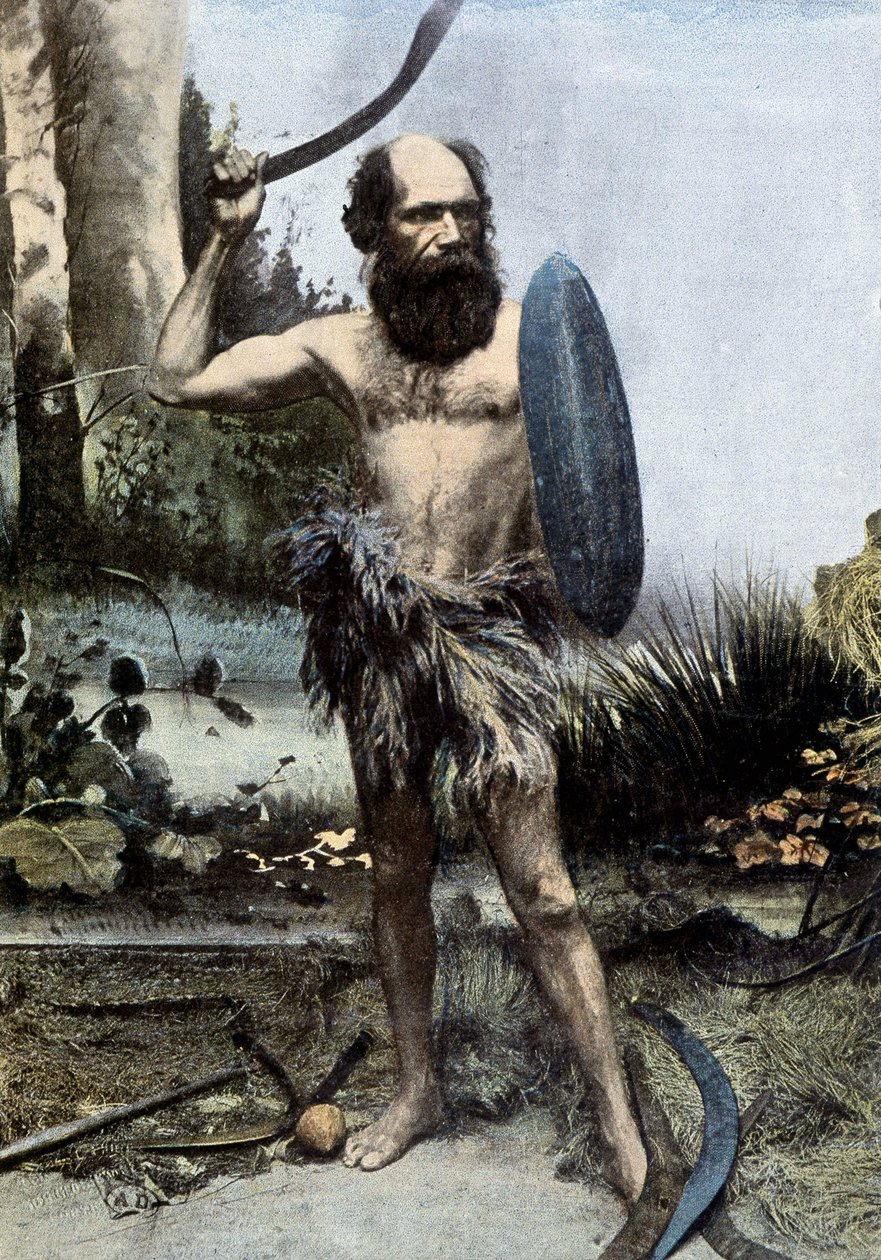 Native Australian Weapon of a Boomerang by Unknown photographer