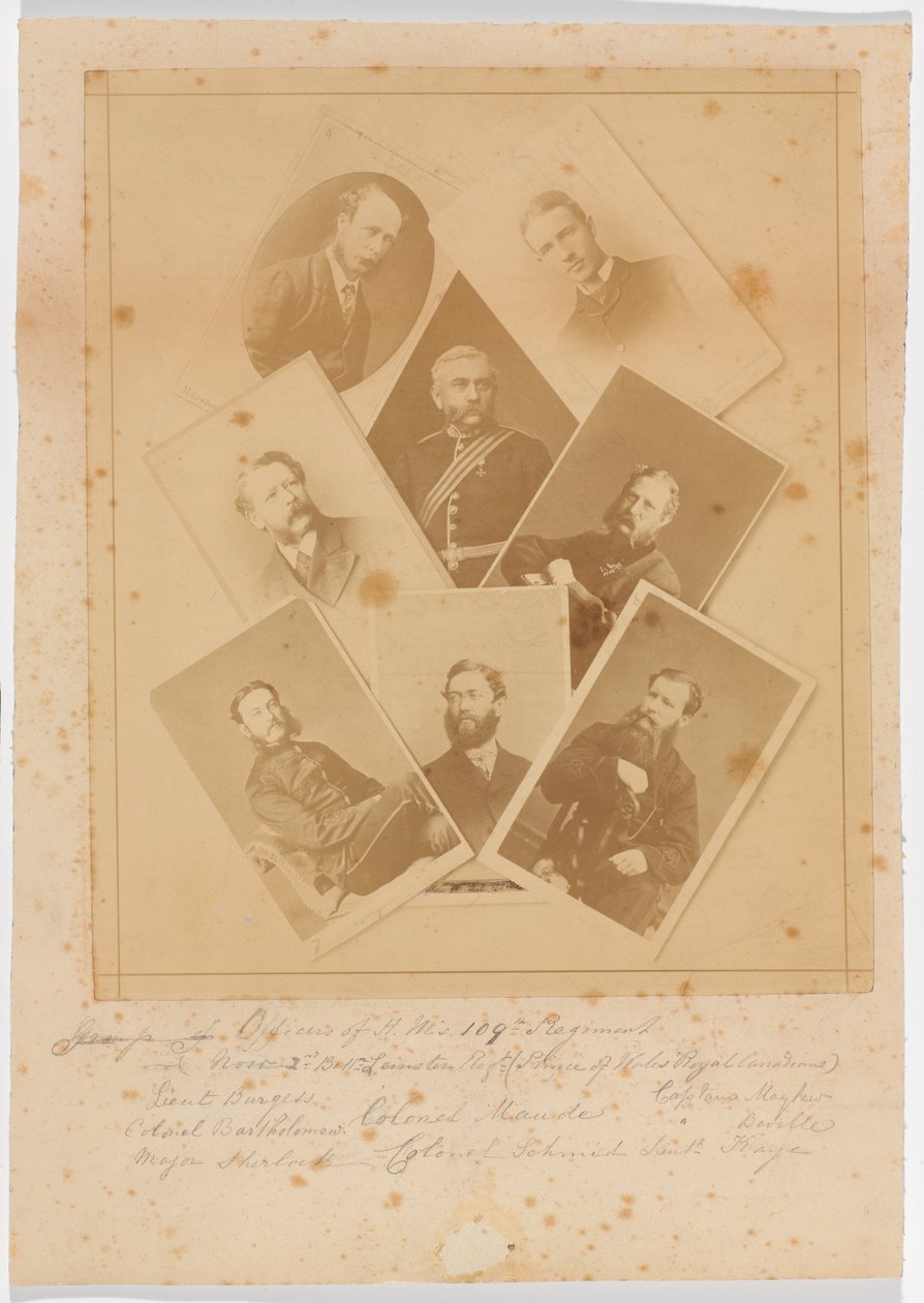 Officers of 109th Regiment of Foot (Bombay Infantry) by Unknown photographer