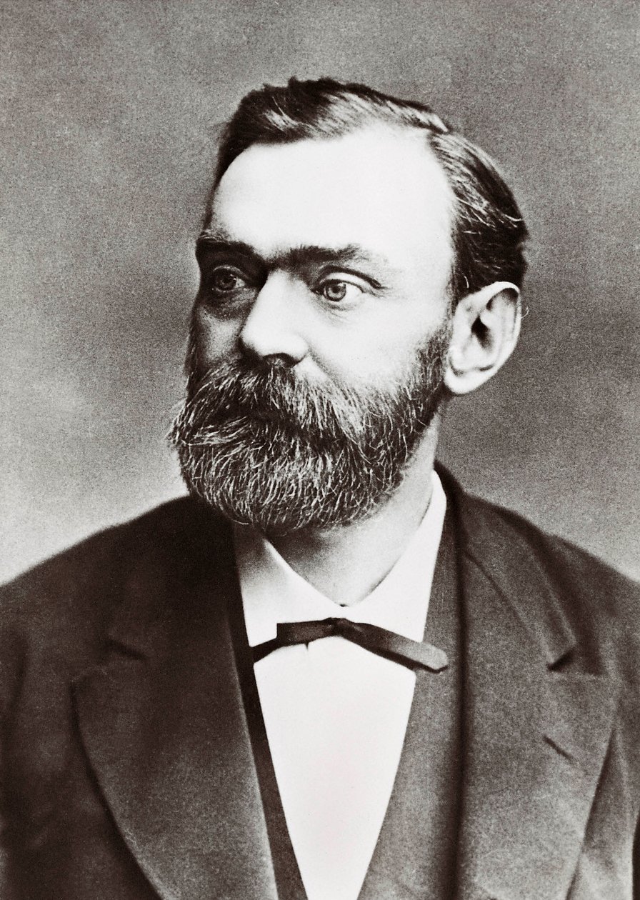 Portrait of Alfred Berhard Nobel by Unknown photographer