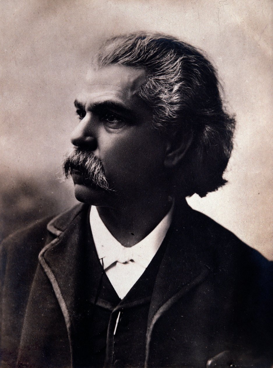 Portrait of Carlos Andrea Gomes (Gomez) (1836-1896) Brazilian composer Photograph. 19th century. by Unknown photographer