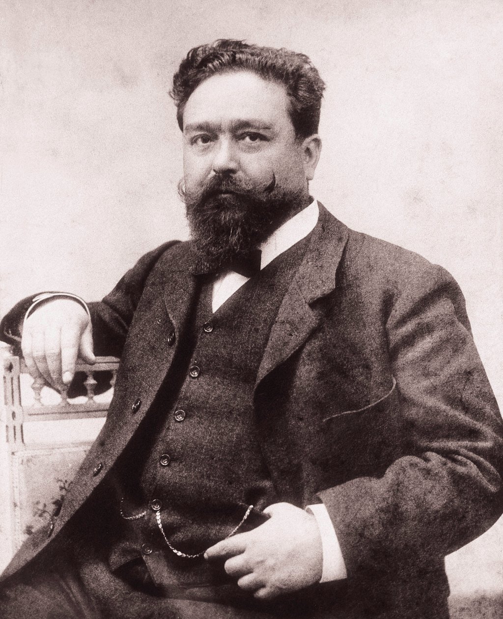 Portrait of Isaac Albeniz (1860-1909), Spanish pianist and composer. Photography, 1886 by Unknown photographer