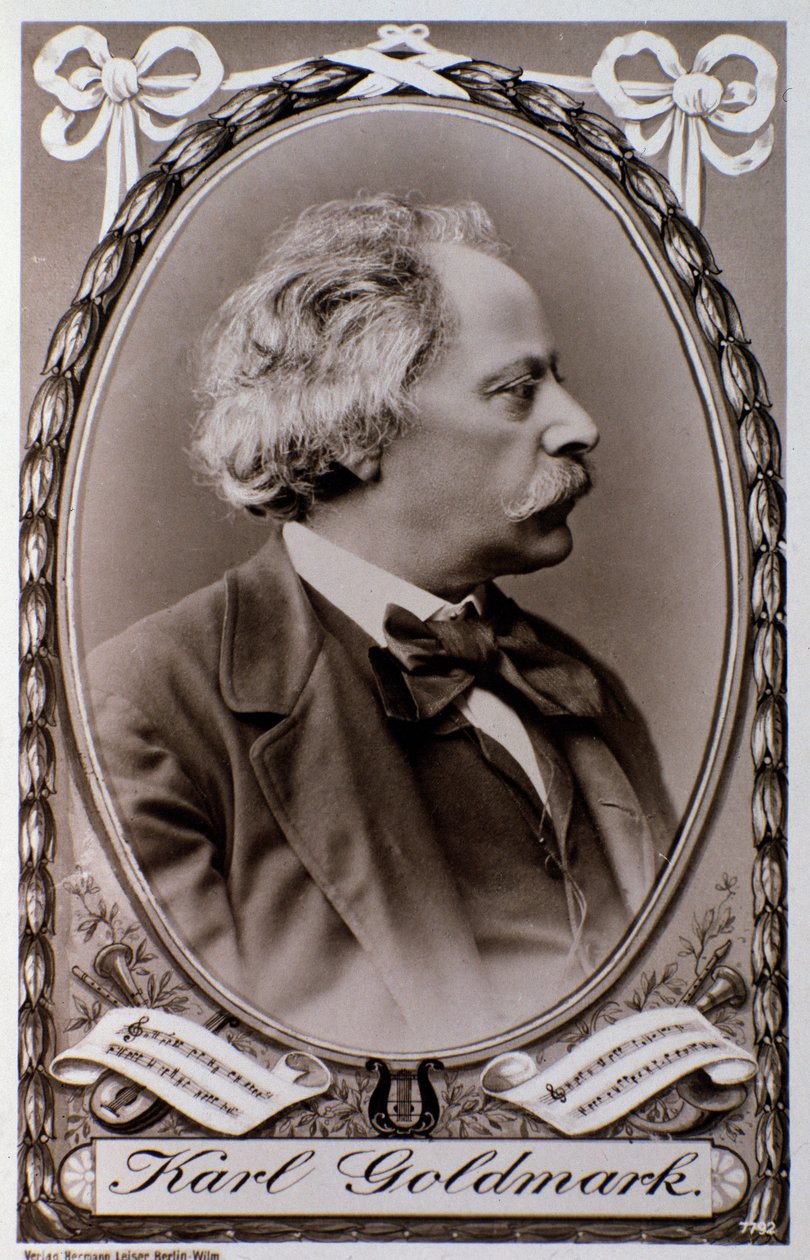 Portrait of Karoly Goldmark (or Karl) (1830-1915) Hungarian composer Photograph. 19th century. by Unknown photographer