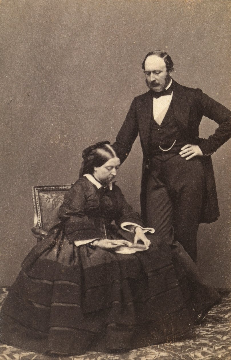 Portrait of Queen Victoria and Prince Consort Albert by Unknown photographer