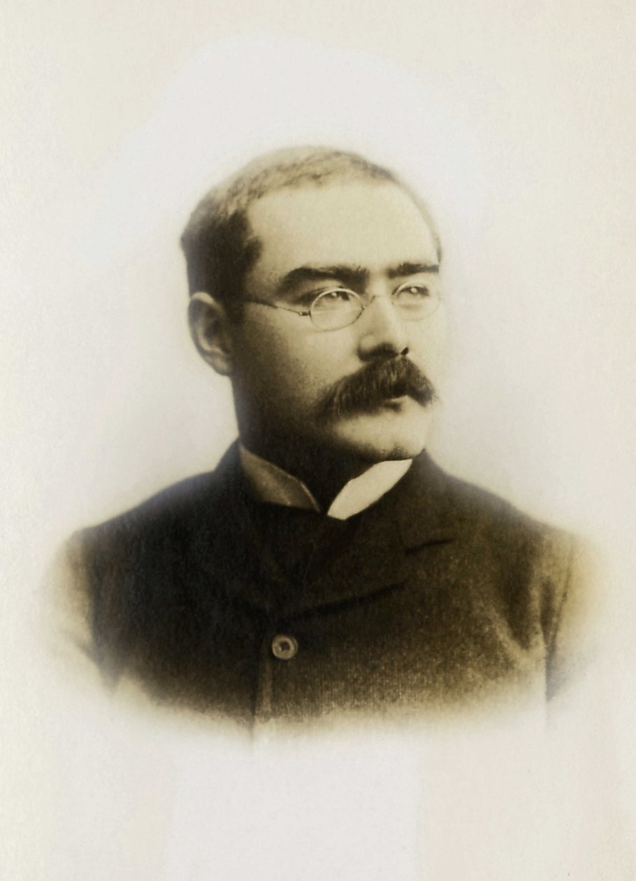 Portrait of Rudyard Kipling, English Writer by Unknown photographer