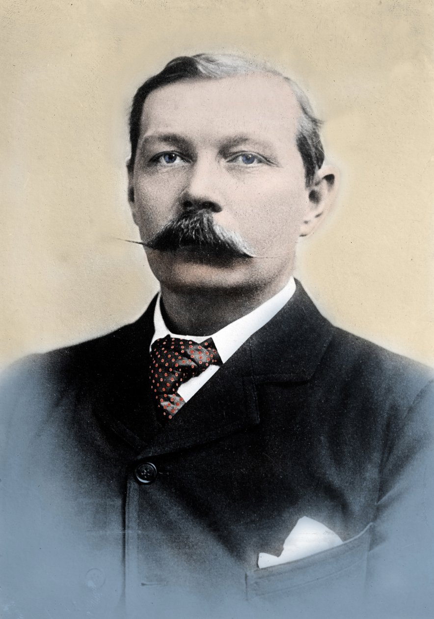 Portrait of Sir Arthur Conan Doyle (1859-1930), English Writer, Creator ...