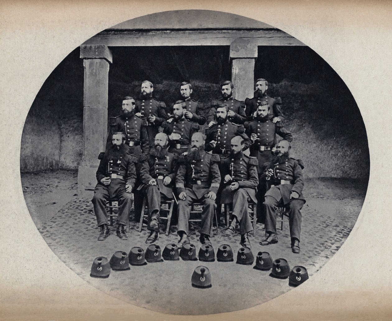Portrait of the Firefighters of the 22nd Line by Unknown photographer