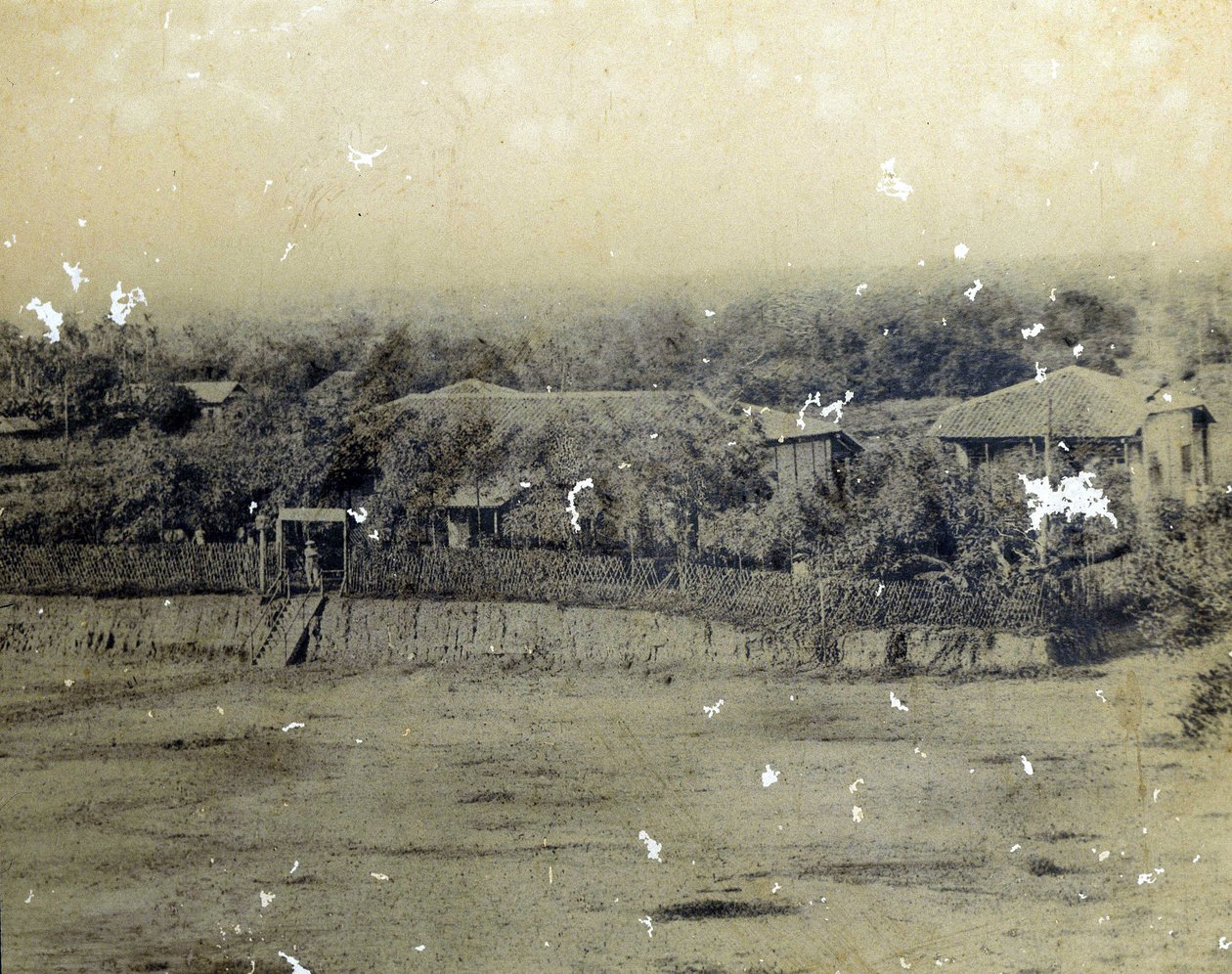 Saigon Post Building c. 1863 by Unknown photographer