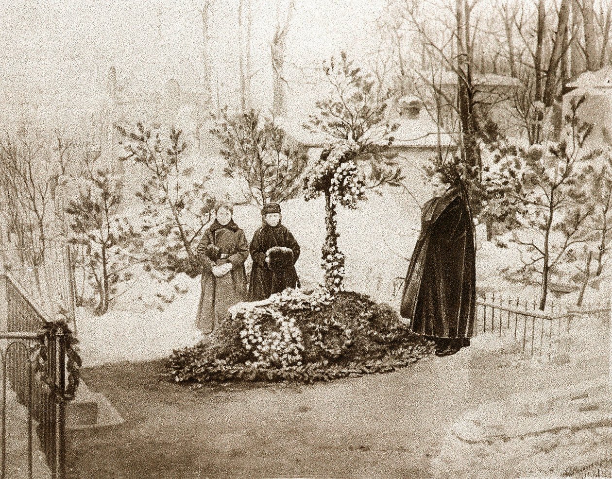 The Family of the Russian Writer Fedor Dostoevsky by Unknown photographer