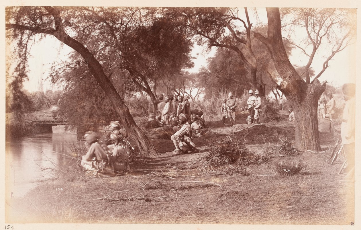 The Seizure of Alipur Canal Bridge by Guides Cavalry, Delhi Camp of Exercise, 1885 by Unknown