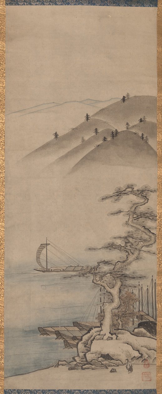 Landscapes (one of a pair) by Unkoku Toyo