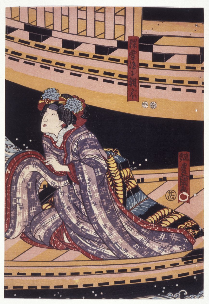 Bandō Shūka in the Role of Miyuki, Later Asagao by Utagawa (1786 1865) Kunisada